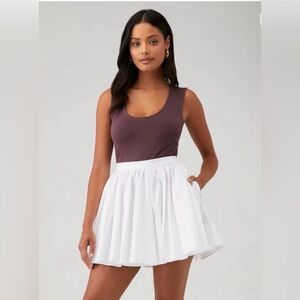 Free People Gaia Pocket Skirt in Optic White NWOT
